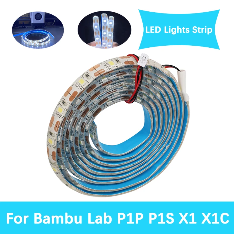For Bamboo P1 X1 LED Light Kit For Bambu Lab P1P P1S X1 X1C LED Lights Strip 5V 150cm IP44 Lighting Lamp Super Bright