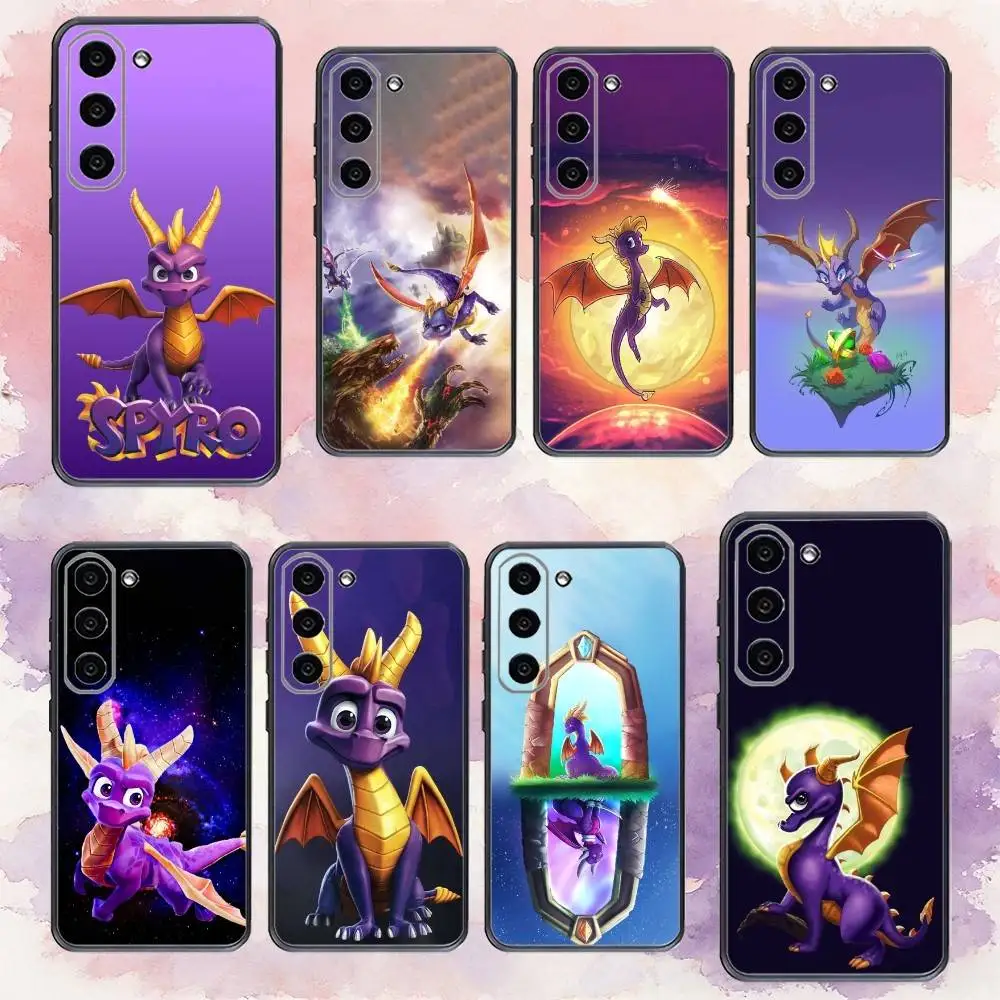 

G-Game S-Spyro The D-Dragon Phone Case For Samsung Galaxy A73,A72,A71,A70,A53,A52,A51,Others Soft Black Cover