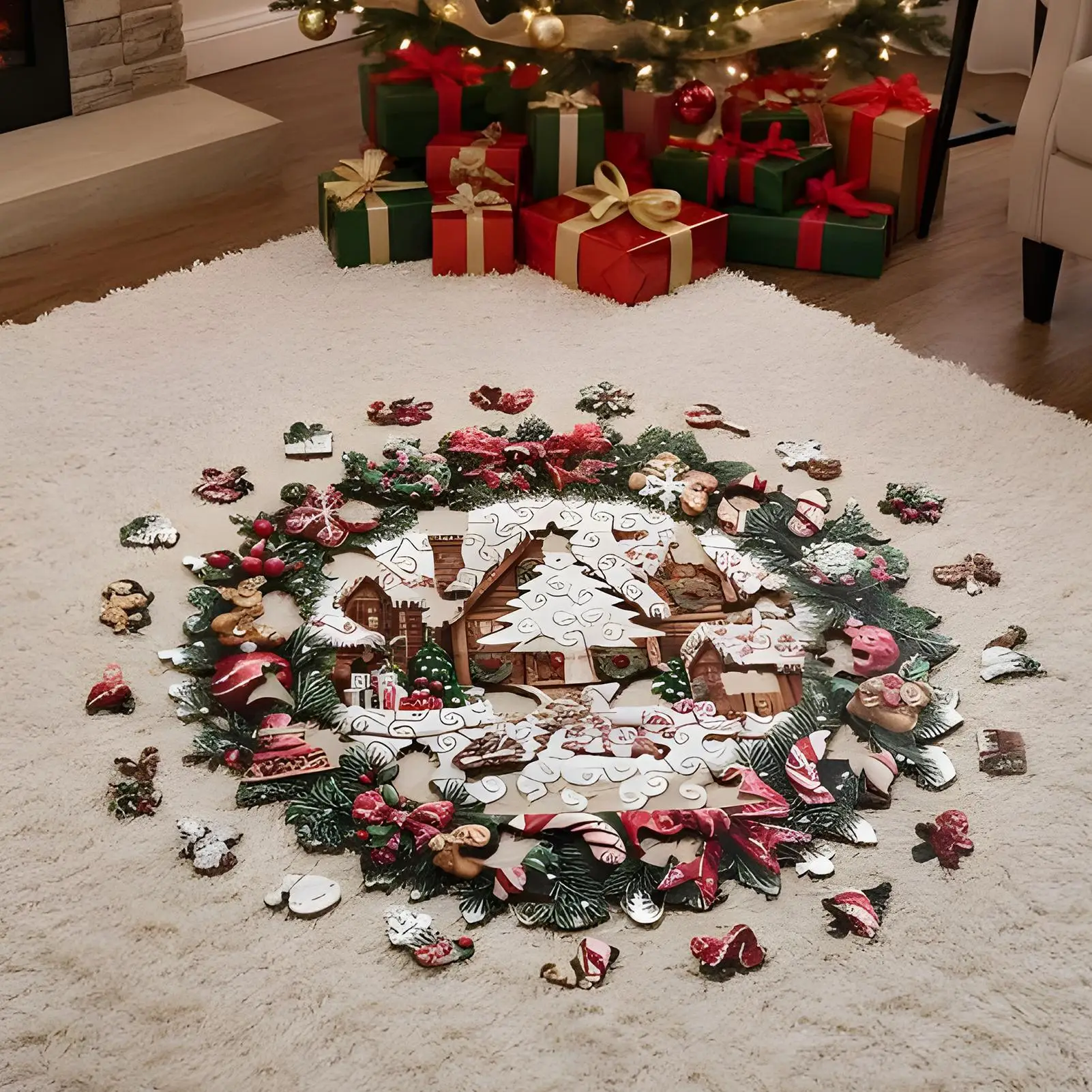 성인 퍼즐 인터랙티브 수집품 휴일 나무 직소 퍼즐 남성 여성 소년 청소년 남편 아들 딸 가족용