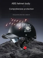 2025 For Cafe Racer Chopper Scooter Safety Hard Hat Half Face Vintage Summer Cap Motorcycle Half Helmet Baseball Cap Style - Image 2