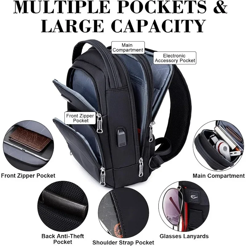 Anti-Theft Sling Bag, Crossbody Chest Bags Daypack for Men&Women, Casual One Shoulder Backpack bolsa masculina sac a main сумка