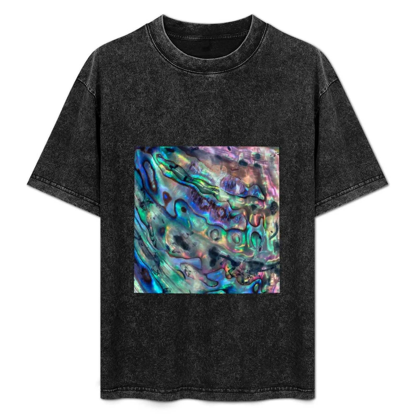 Paua Abalone Shell T-Shirt oversized t shirt plus size clothes plus size men clothing