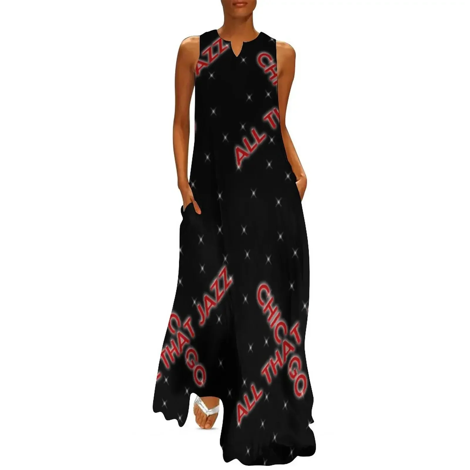 

Chicago - All That Jazz Long Dress dresses for womens women clothing 2025 new arrivals ladies dresses for special occasion Dress