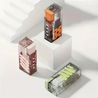 Distributeur de fil dentaire Portable comprenant 10 pièces, organisateur de fil à éjection automatique, soins bucco-dentaires, bâtons de fil jetables à pression 5
