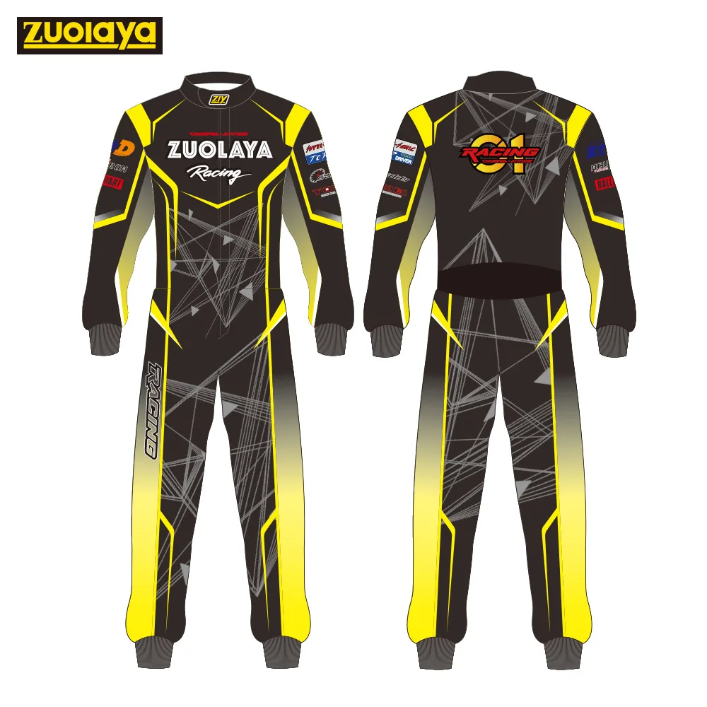 Customized LOGO Waterproof F1 Racing Suit Kart Jumpsuit Racing Suits ATV Training Suit Off-road One-piece Racing Jackets Couple