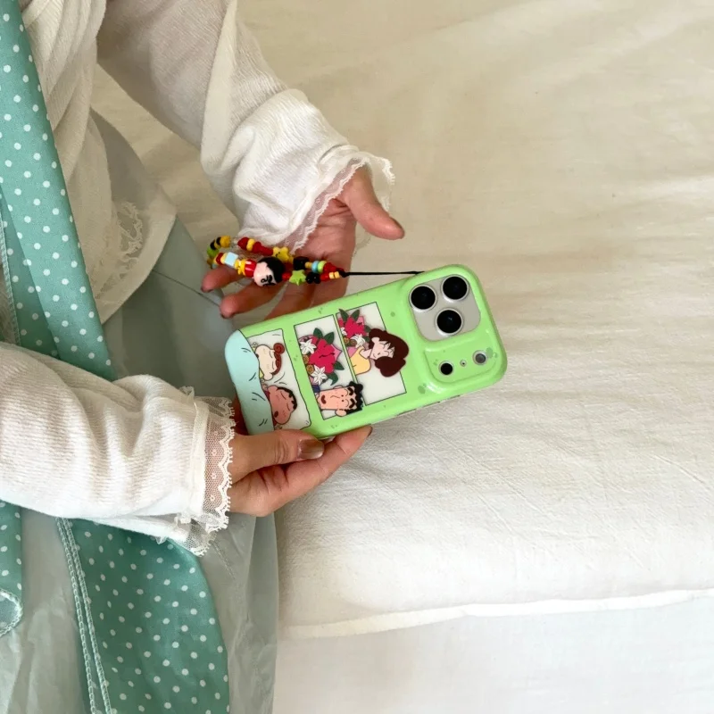 Etui na telefon Cartoon Cute Crayon Shin-chan Nohara Hiroshi Nohara Misa na iPhone 13 14 15 16 17 Pro Max, zabawny pokrowiec