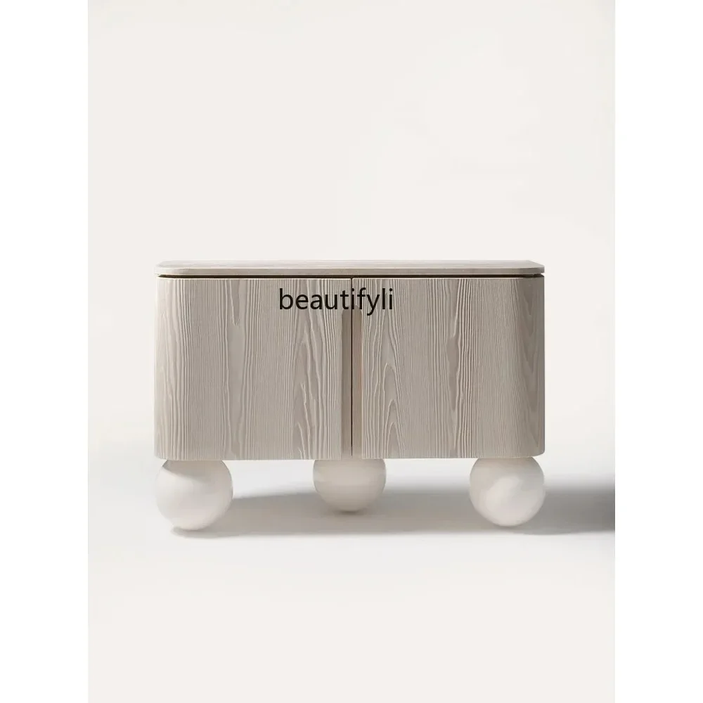 

FG11Side Cabinet Italian Minimalist Modern Light Luxury Storage Sample Room Soft Decoration Home Entrance Cabinet