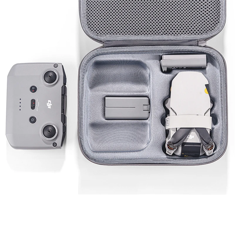 حقيبة حمل محمولة باللون الرمادي لـ DJI Mini 2 SE غطاء حماية صندوق EVA الصلب لملحقات البطارية عن بعد DJI Mini 4k
