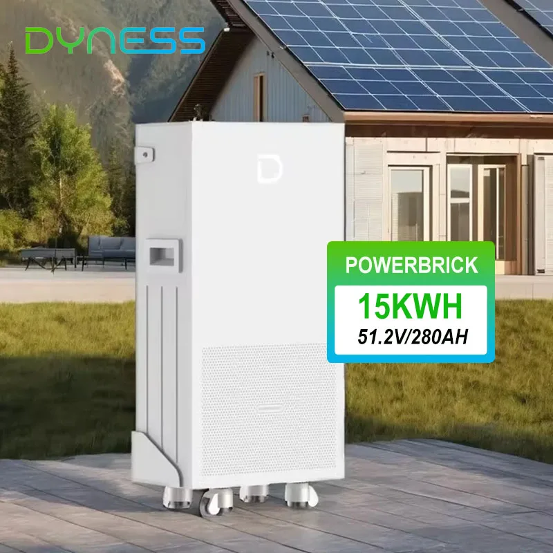 TLF New Dyness Powerbrick 15kwh Lifepo4 بطارية ليثيوم Power-wall 15kw 51.2v 280ah 6000 دورة مع عجلات