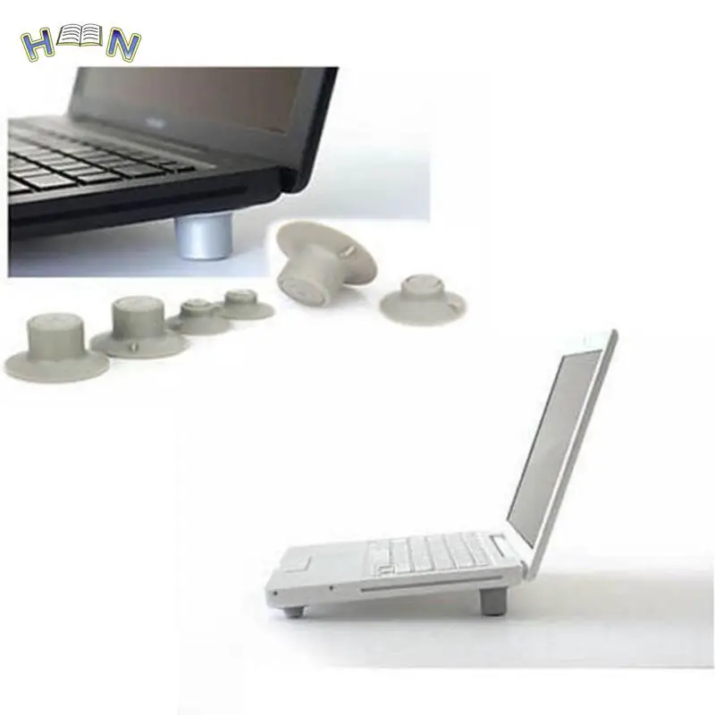 4pcs Cooling Pads 2Pcs Convenient Mini Big+ 2Pcs Small Notebook Laptop Cooling Pads Skidproof Pad Cooler Stand