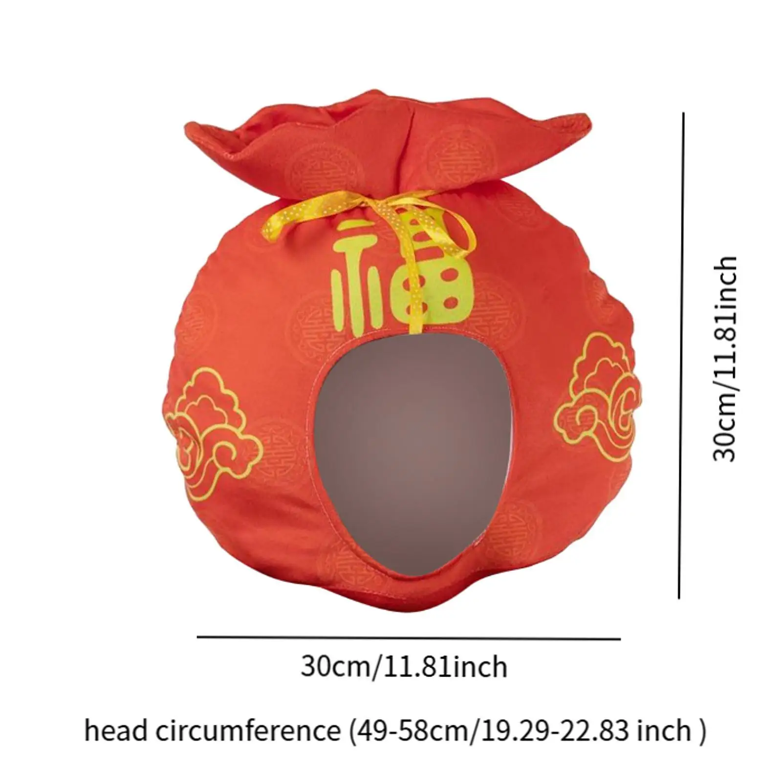 Chinese New Year Hat Cosplay Unique Costume Cap for Halloween Stage Performance