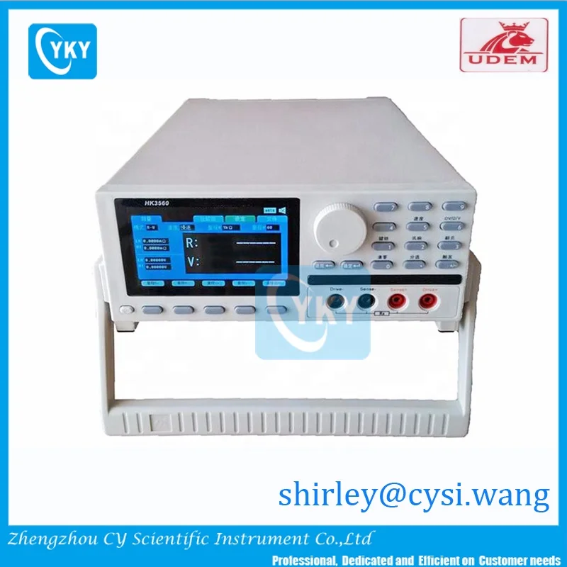 High Resolution AC m-ohm Tester for Measurement of Internal Resistance and Voltage of Fuel Cell Battery, for 1 kHz frequency ty