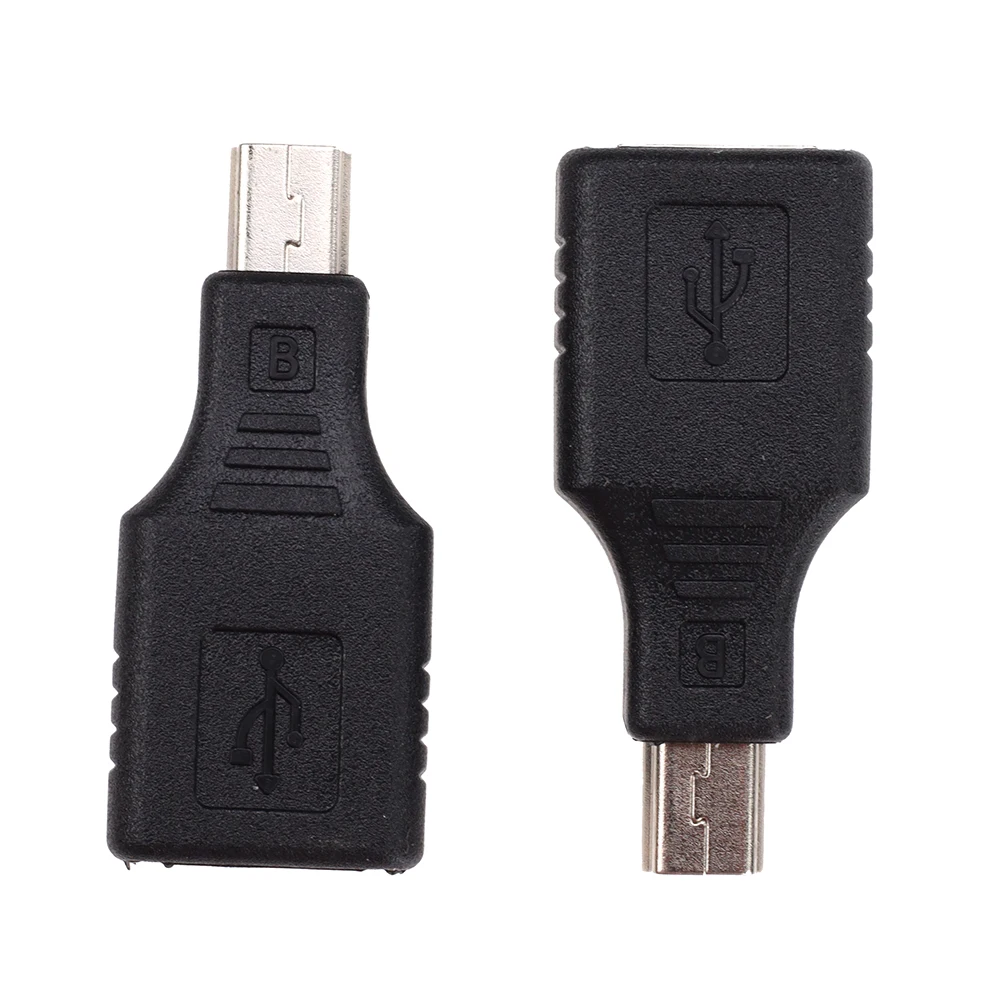 

100pcs Mini USB Male to Usb Female Connector Converter Transfer Data Sync OTG Adapter for Car AUX MP3 MP4 Tablets Phones U-Disk