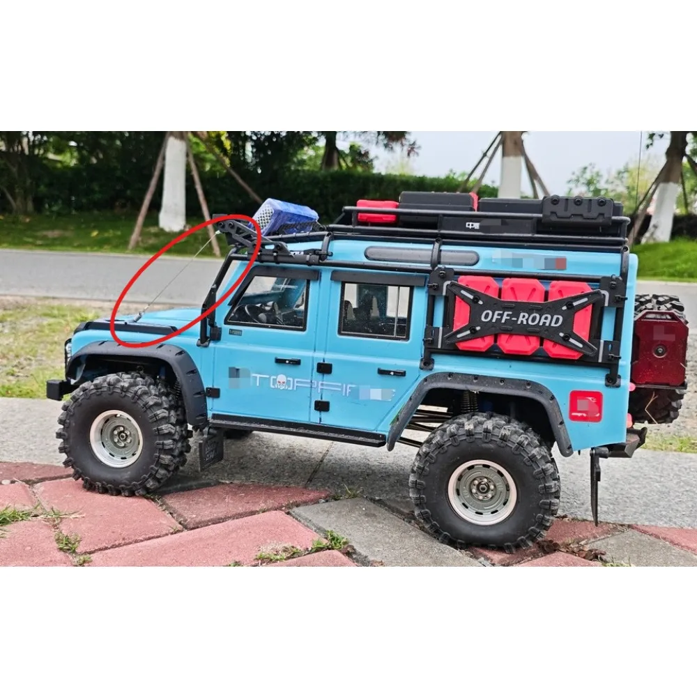 RC Crawler Front Wire Rope Tree Deflector Customized For MJX H8H 1/8 Scale RC Truck Simulation Guard Upgrade Mod Accessories