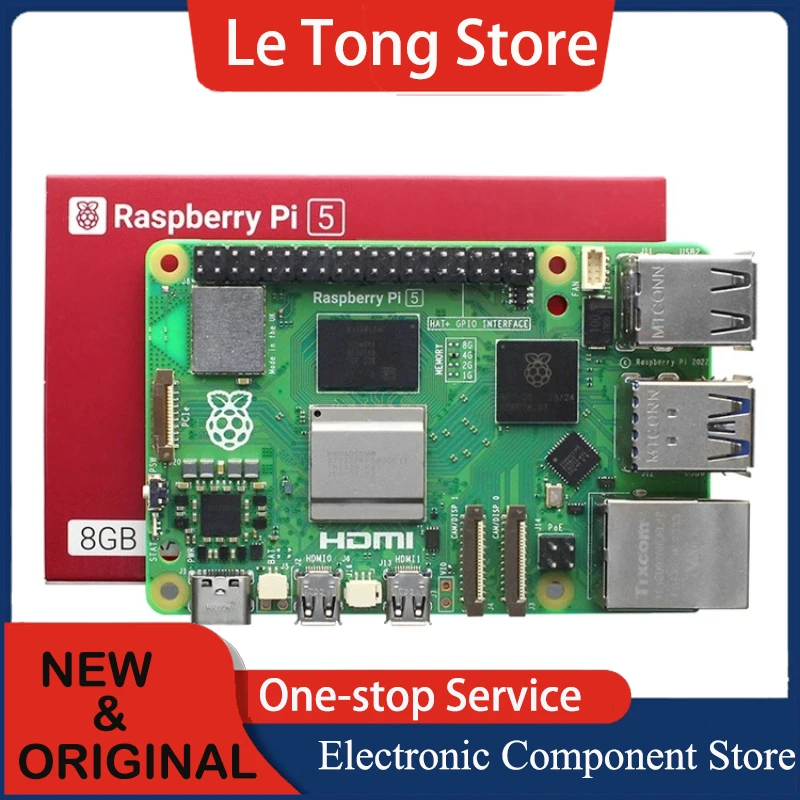 Original For Raspberry Pi 5 generation development board  suite Computer AI programming motherboard  Pi5B 4G/8GB