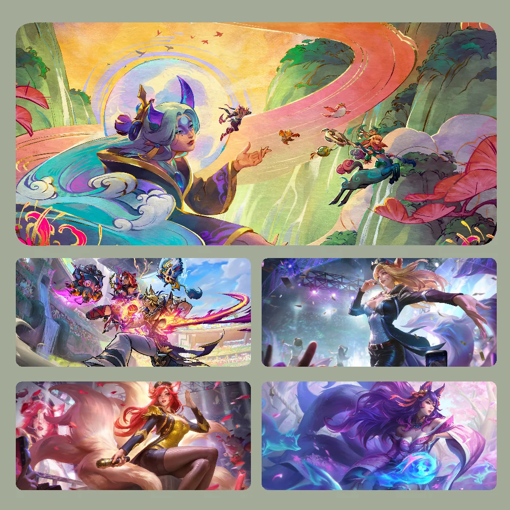 

L-LeagueofLegends Mousepad Large Computer Gaming Accessories MousePads Desk Mats Anti-slip Laptop Soft Mouse Pad