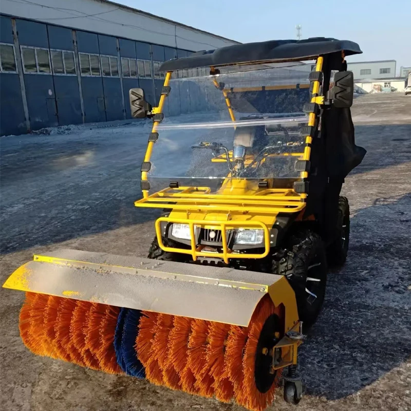Remote Control Snow Thrower Ride On Snowplow 150CM Snow Sweeper for Sanitation Snow Removing Factory Use Customize