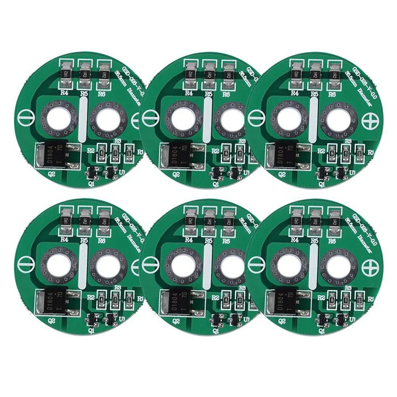 6Pcs Super Capacitor Balance Board 2.5V Super Farad Capacitor Protection Board Voltage Limiting Circuit Board