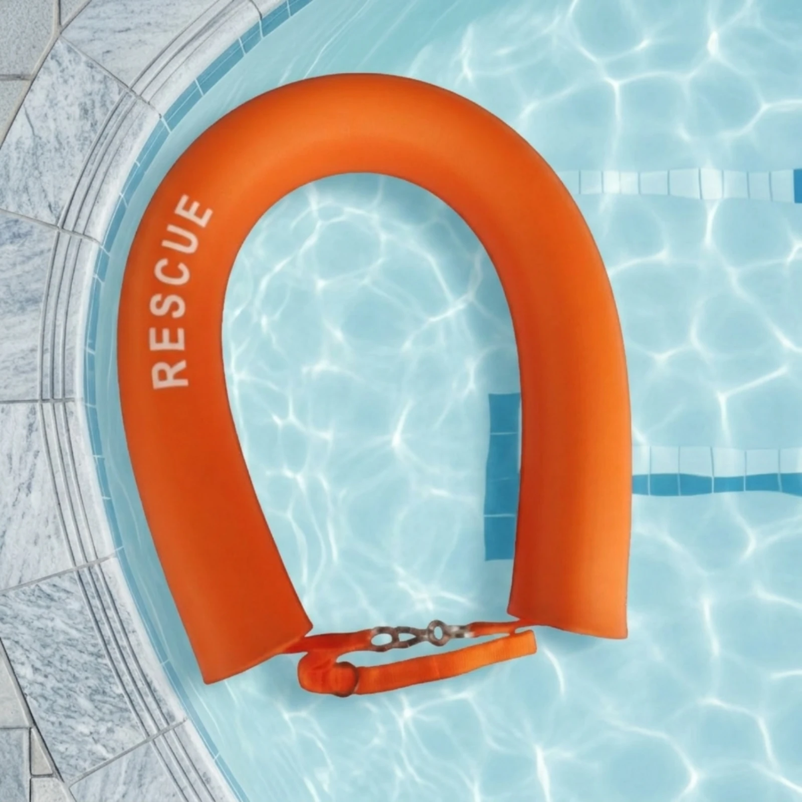 Lifeguard Rescue Tube Sturdy Swimming Rescue Tube with Clip No-Inflation Heavy Duty for Lifeguards, Beaches