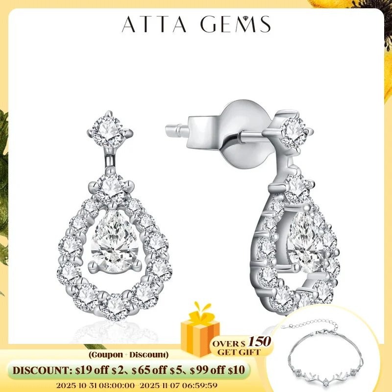 

Серьги-подвески женские из серебра 925 пробы, 4 х3 мм