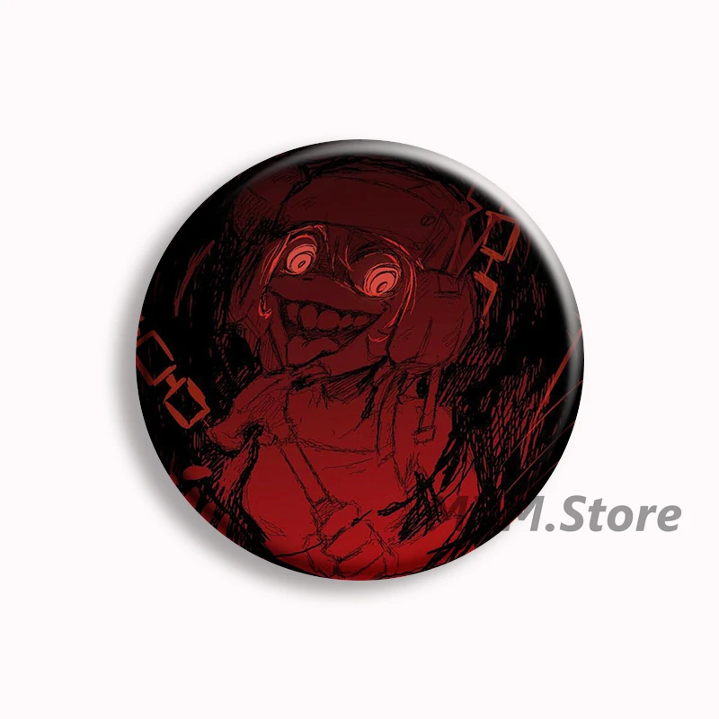 Psychopomp GOLD Anime Button Pin Game PSYCHOPOMP Funny Meme Brooch Badge Bag Decor Jewelry Gamer Fans Collect Friends Gifts view 6