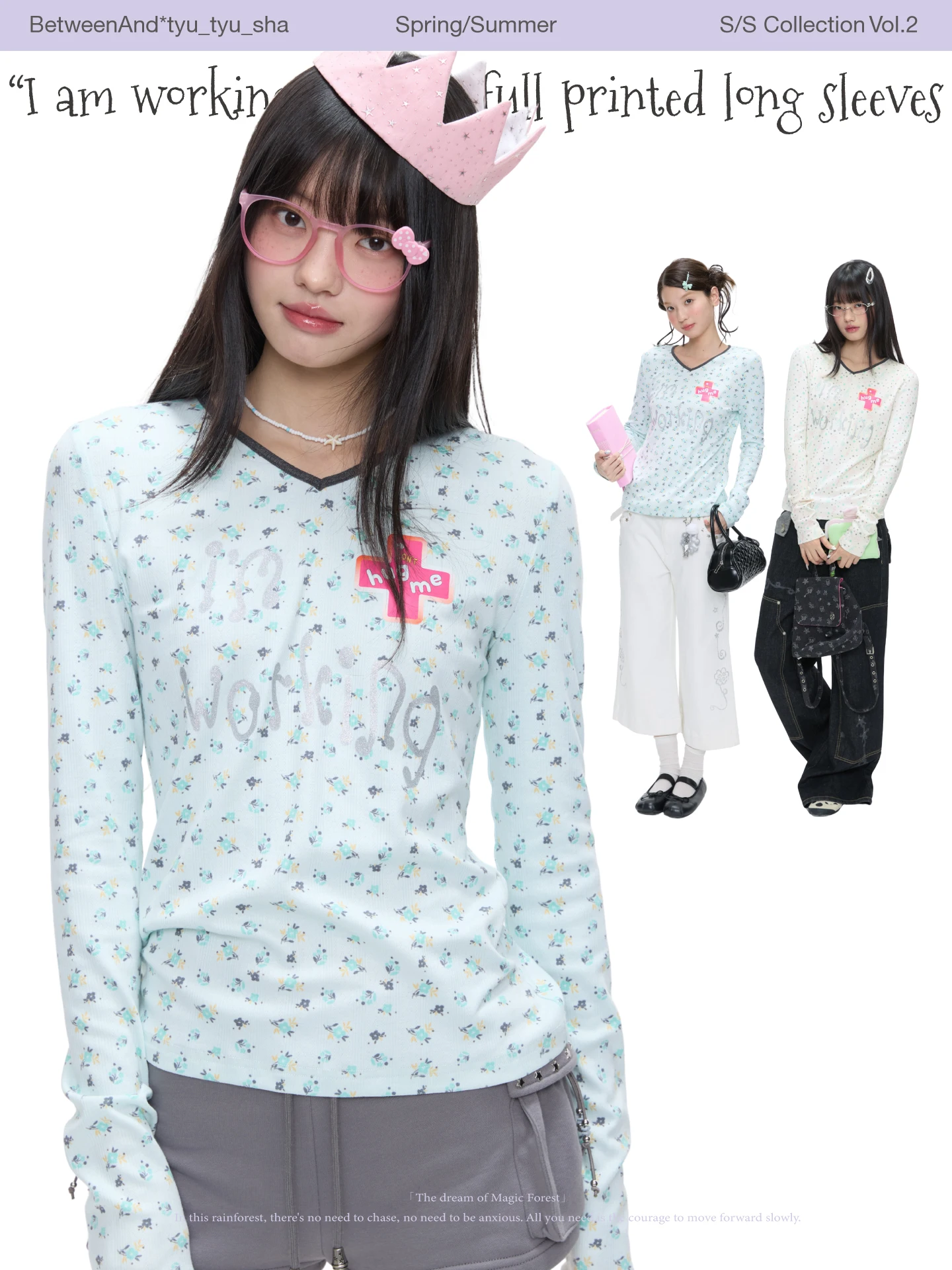 Loose Long Sleeve V-Neck Work T-Shirt Music Box Melody Print Commute Style Polyester Blend Comfortable Ladies Top