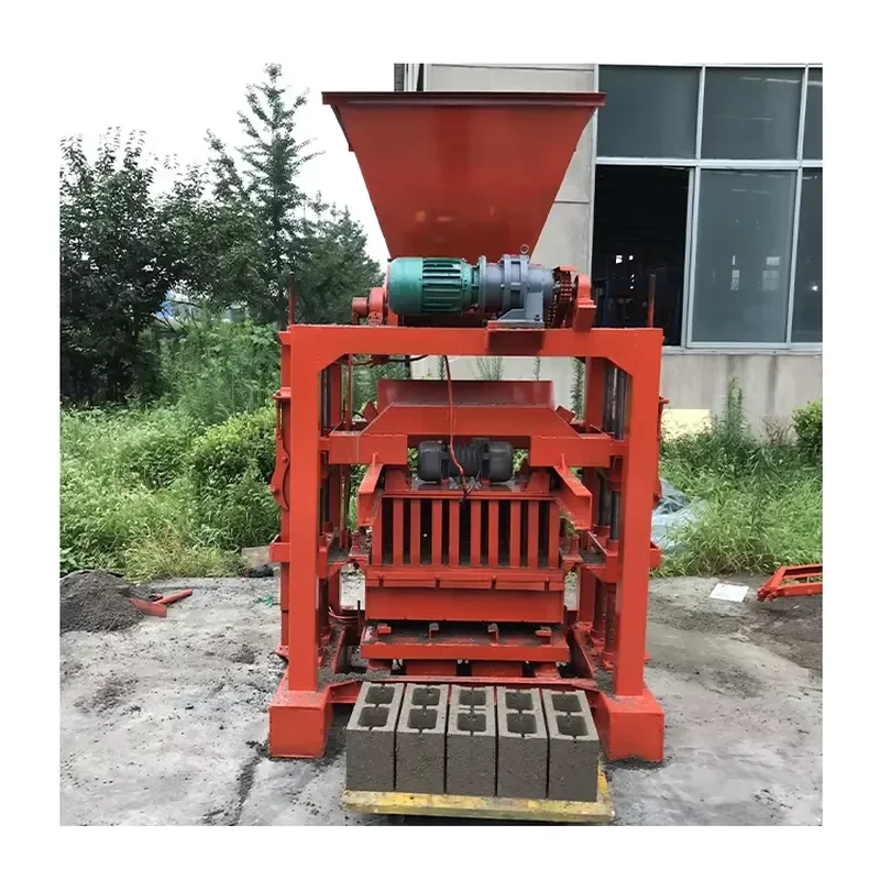 Semi Automatic QTJ4-35 Electrical Semi Automatic Paver Block Machine
