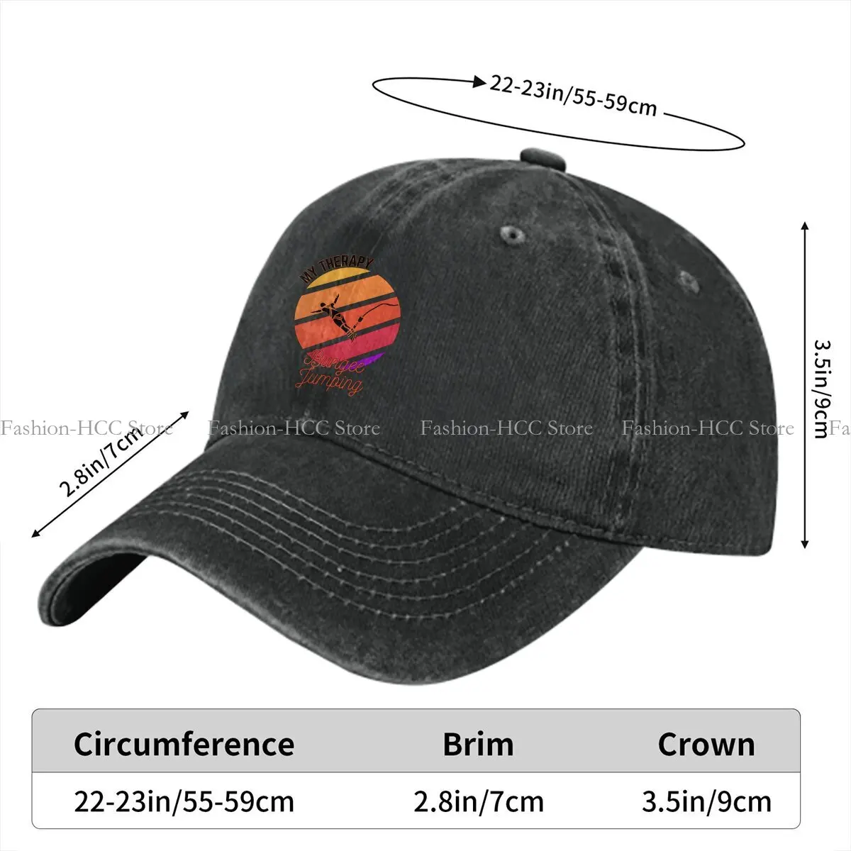 Bungee Jumping Extreme Sports Multicolor Hat Peaked Women's Cap My Therapy Personalized Visor Protection Hats