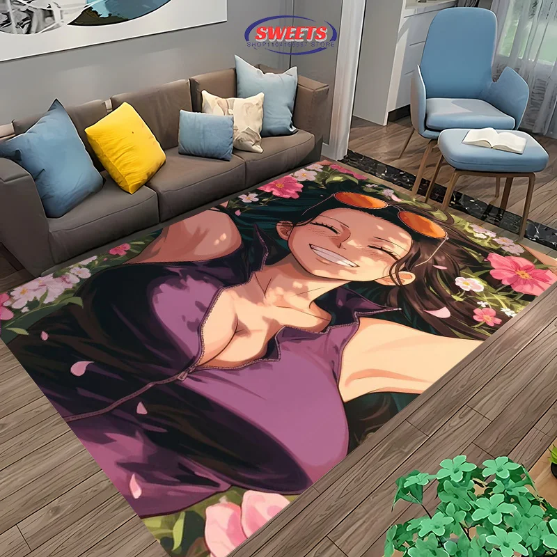 One Piece Robin Carpet New Release! Anti-slip Sound Insulation,Rug for Living Room Bedroom,Bedside and Office Areas, Durable Mat