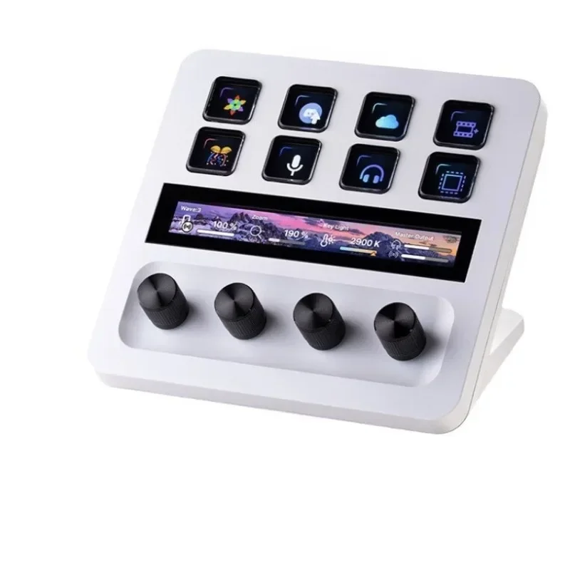 White multi-function audio adjustment live broadcast director switchboard programmable