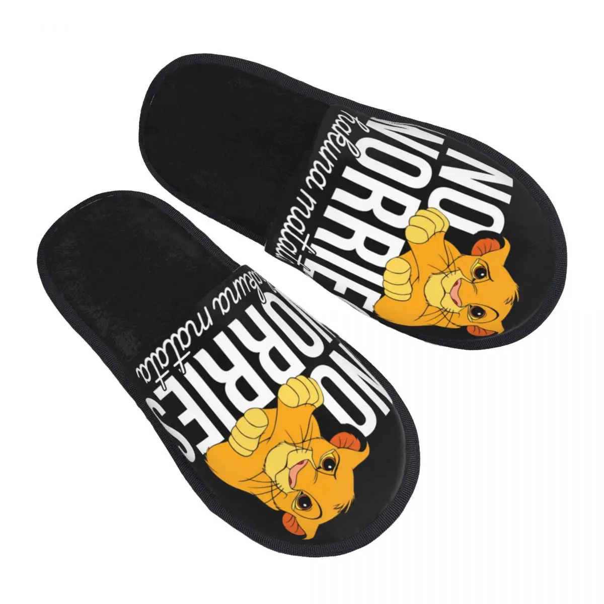 

Custom Animation Cartoon The Lion King Soft Memory Foam House Slippers Women Cozy Warm Anti-Skid Slipper