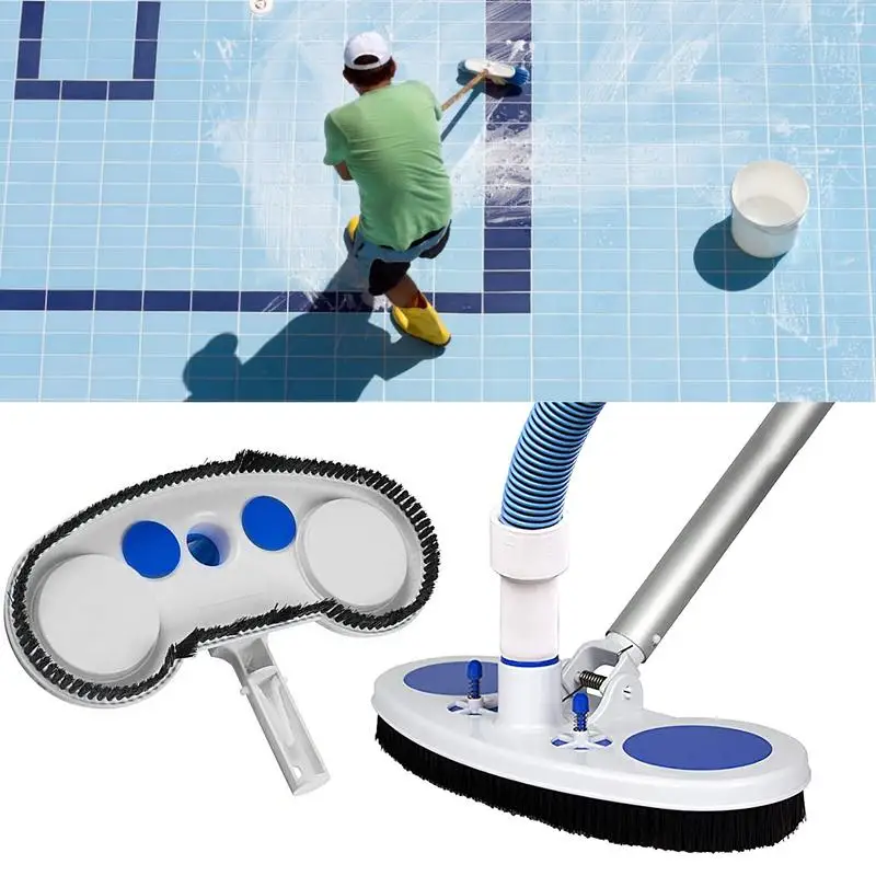 Swimming Pool Vacuum Cleaner Cleaning Disinfects Tool Suction Head Pond Fountain Spa Pool Vacuum Cleaner Brush With Handle