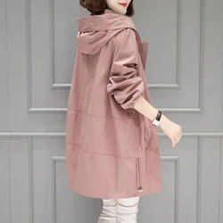 Trench Coat for Women Jackets Women Clothes Spring and Autumn Korean Version Trench Coat Double-Breasted Belted Lady Cloak