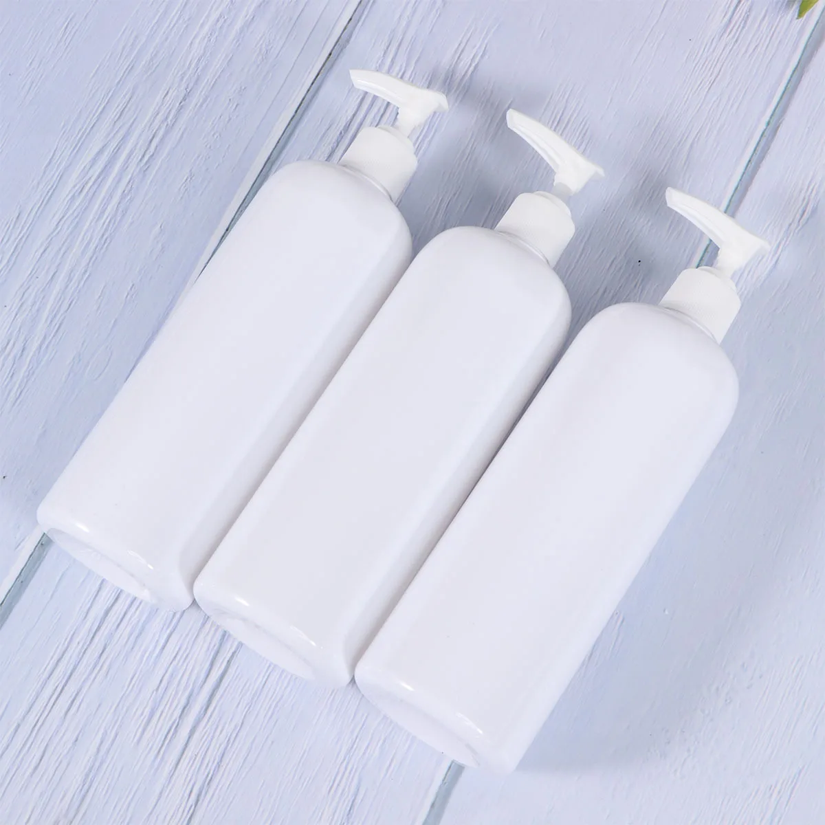 

3Pcs Press Pump Lotion Dispenser Bottles 500ml Refillable Shampoo Shower Gel Soap Containers Travel Bathroom Toiletries
