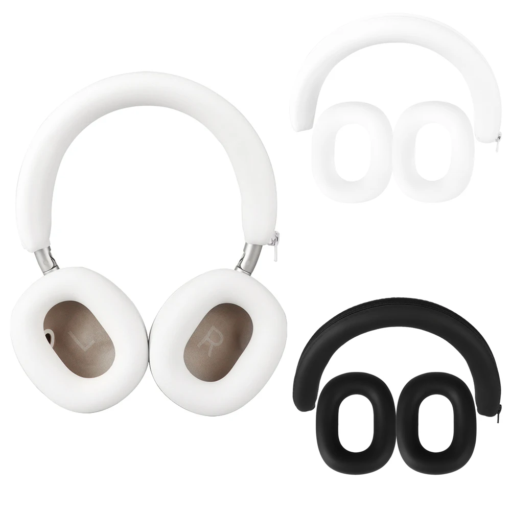 

Soft Silicone Protective Case Set for Anker Soundcore Space 2 Headphones Full Cover Ear Pads and Headband Easy Install