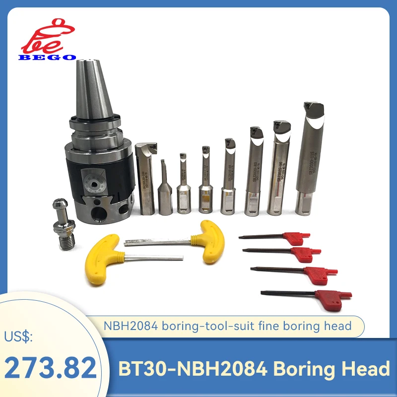 NBH2084 boring-tool-suit fine boring head NT30 NT40 NT50 tool Holder + 8pcs 20mm Boring Bar Boring rang 8-280mm Boring Tool Set