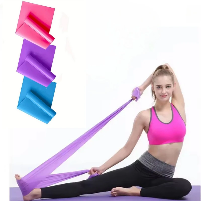 Yoga Resistance Bands for Men and Women - TPE Elastic Stretching Bands  Ideal for  Yoga Pilates Strength Training and Fitnes