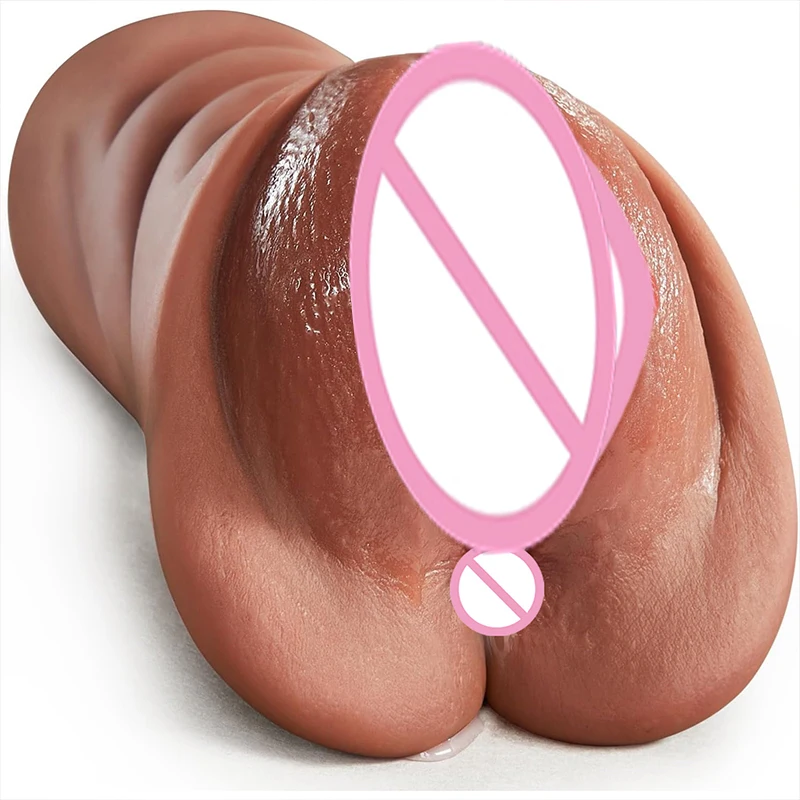 2-in-1 Taschenvagina für Männer Silikon Vagina Anal 18 Realistischer Masturbator Sexspielzeug für Sexmaschine Jerkmate Erwachsenenspielzeug Sexshop