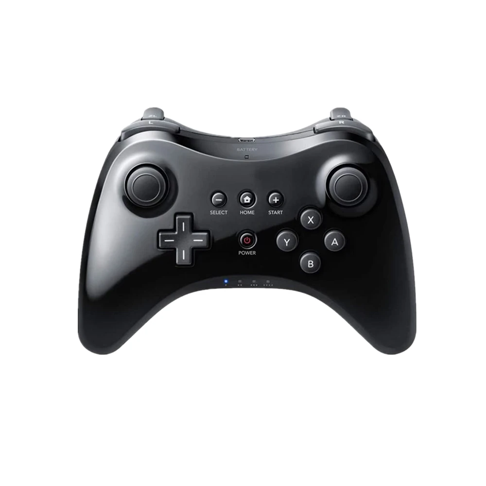 

For Wii U Controller Wireless Rechargeable Bluetooth-compatible Dual Analog Controller Gamepad for Wii U Pro with USB Cable