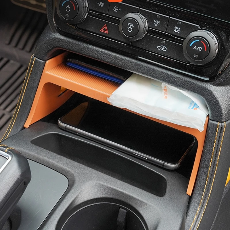 ABS Car Central Console Storage Box For Ford Ranger 2023 2024 2025 Interior Conversion Accessories