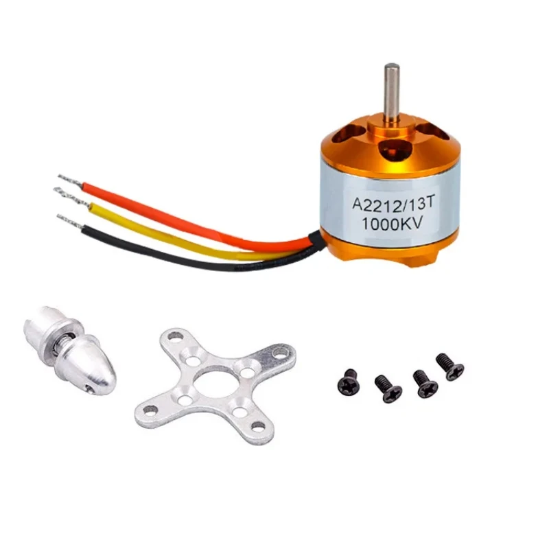 1PCS A2212 KV930 KV1000 KV1200 KV1400 Motor Voor F450 Quadcopter KV2200 KV2450 RC Borstelloze Motor Voor Modelvliegtuigen Vliegtuig