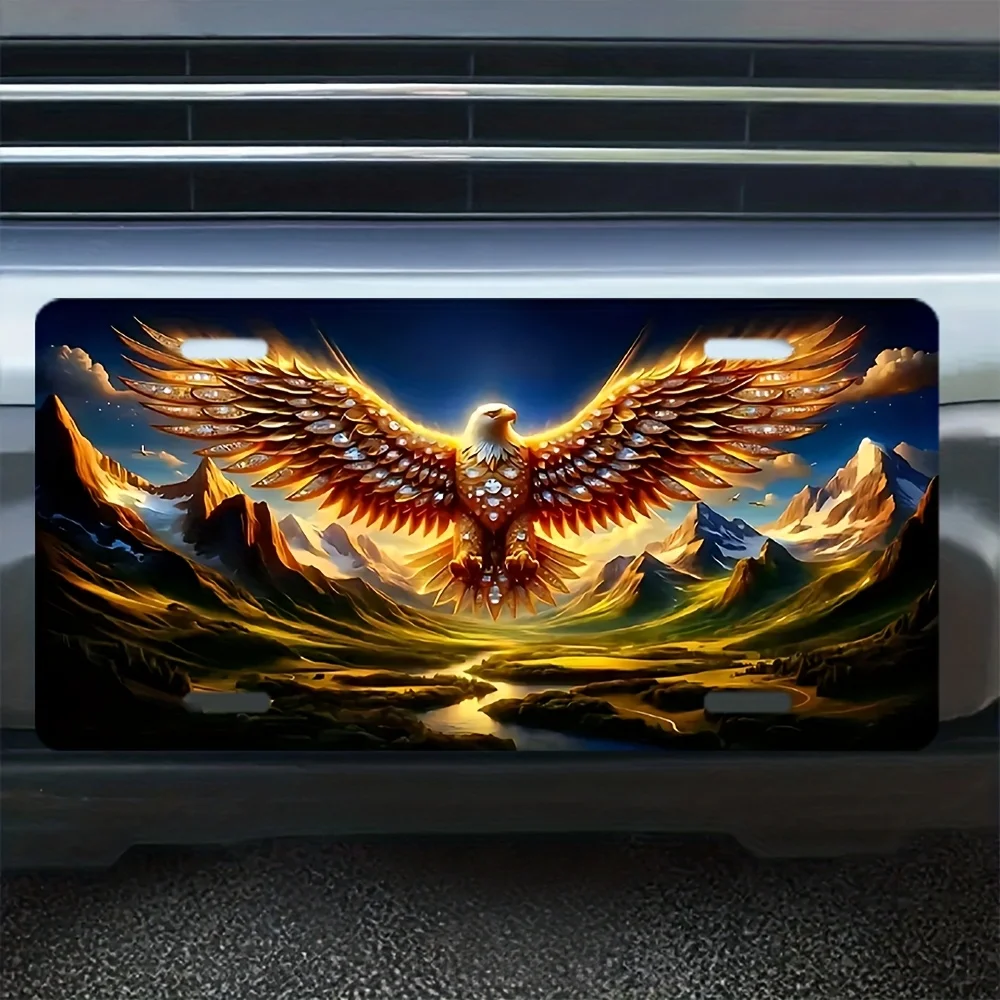 2D 1pc 6*12 Inches (15*30cm) Matte Aluminum License Plate, Fun Novelty License Plate for Car, Truck, Home, Garage, Bar - Indoor/