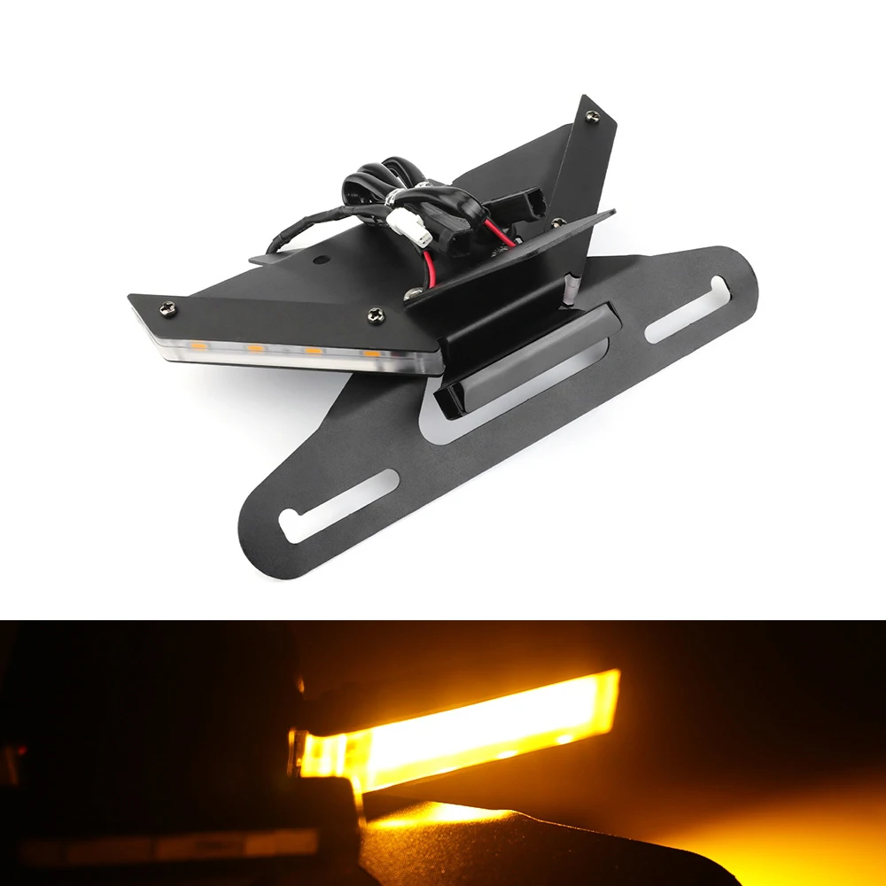 

Tail Tidy License Plate Holder For DUCATI Panigale V4 2018-2022 Motorbike Rear Fender Eliminator Mount Bracket & LED Turn Signal