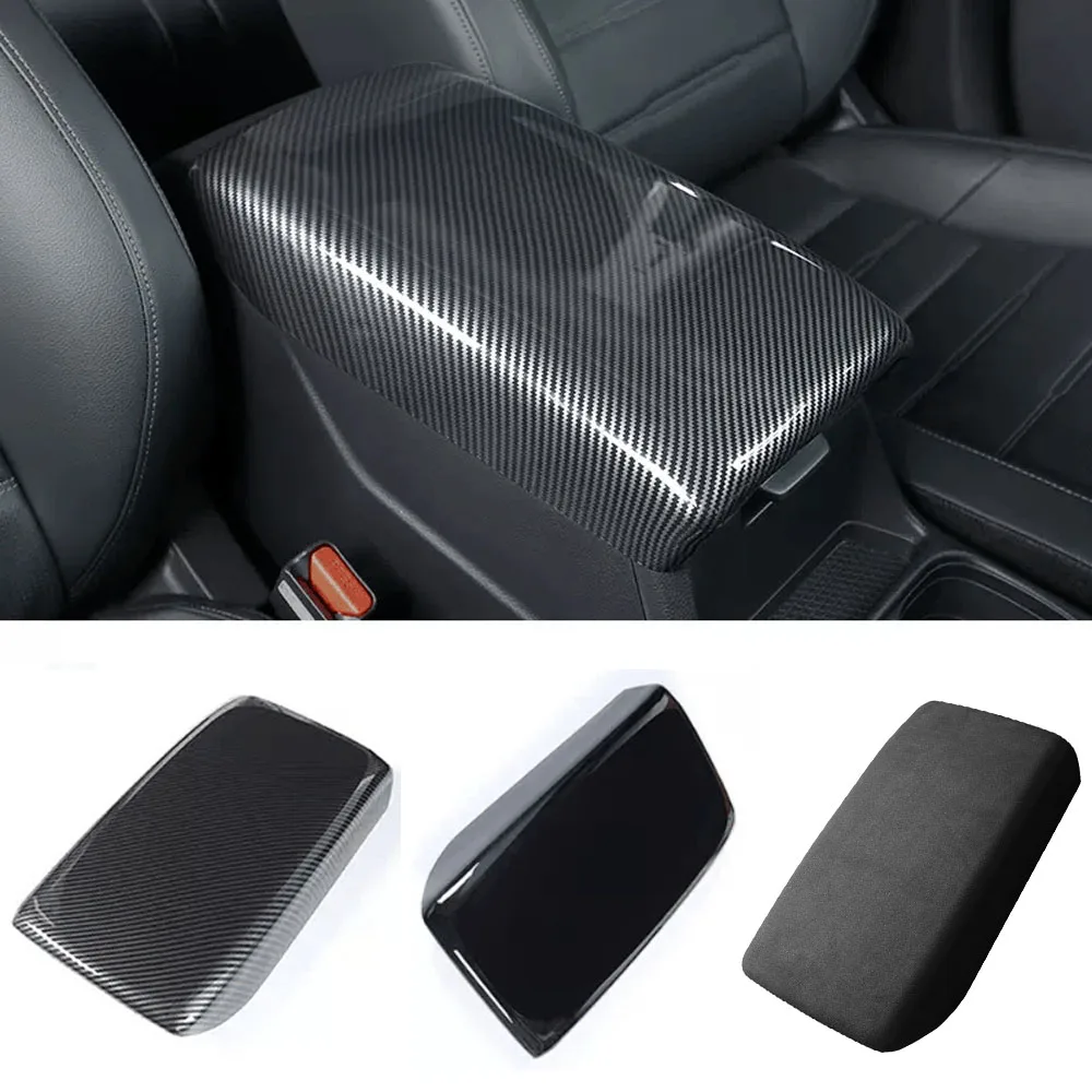 

Fit for Honda CRV 6th CR-V 2024 2025 Suede Black Case Car Center Console Arm Rest Lid Auto Central Armrest Box Pad Cover