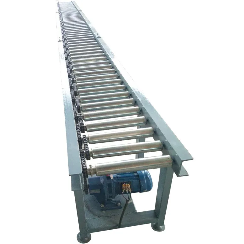 Roller conveyor 90 degree turning machine express transportation power roller