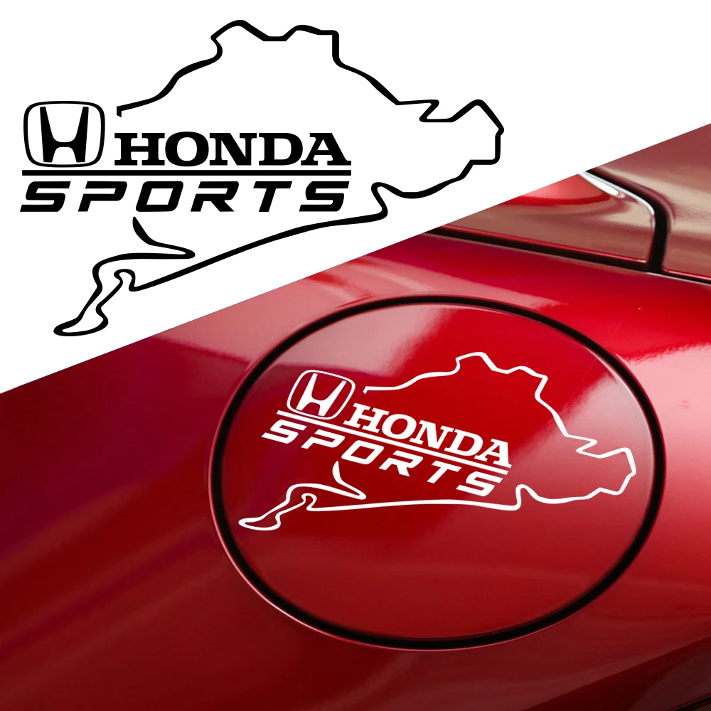 Car Fuel Tank Cap Reflective Sticker PVC Decor Decals Accessories For Honda Mugen Typer ACCORD Airwave Avancier Civic FK8 FIT view 5