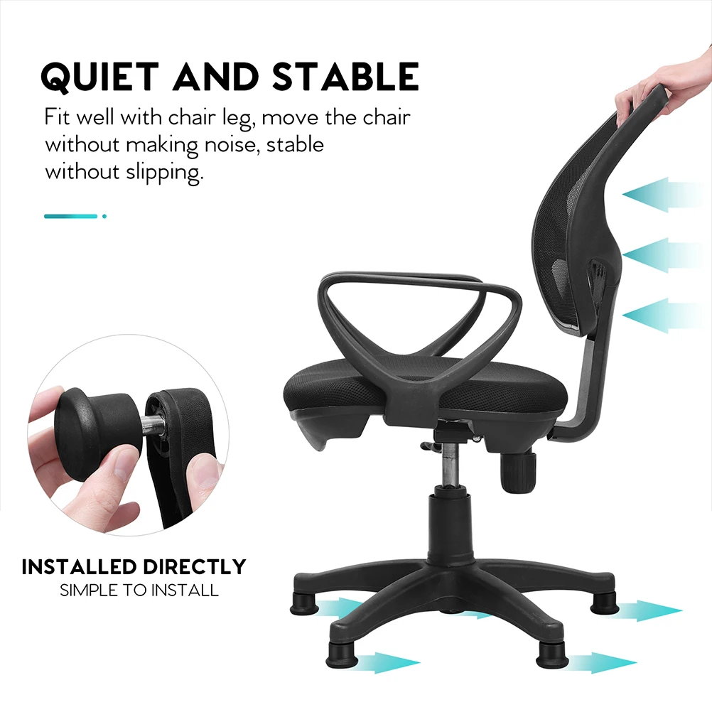10pcs niture Leg Plugs Chair Fixed Foot Pad Glides Office Mat Rolling Feet Pads Mushroom Stool Stopper Caster Chairs Anti