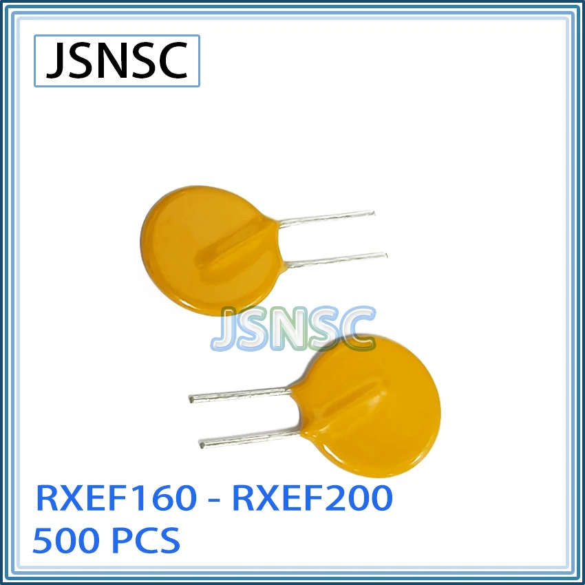 JSNSC fuse 500PCS RXEF160 RXEF185 RXEF200 XF160 XF185 XF200 72V 1.6A 1.85A 2A DIP Self-Recovery PPTC