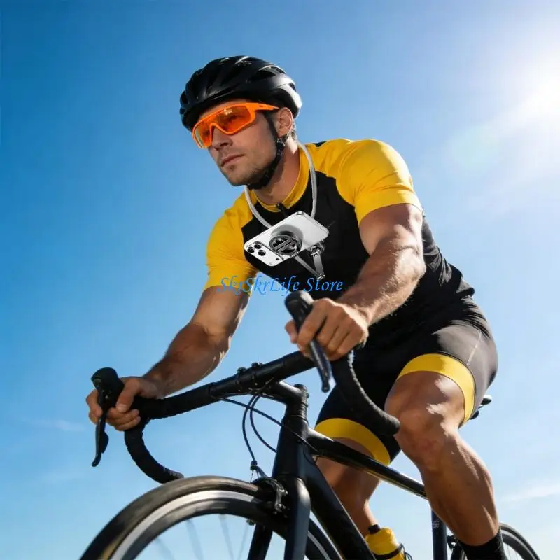 E65E Flexible Action Camera Neck Support constructed From Strong Metal For Convenient Capturing During tasks