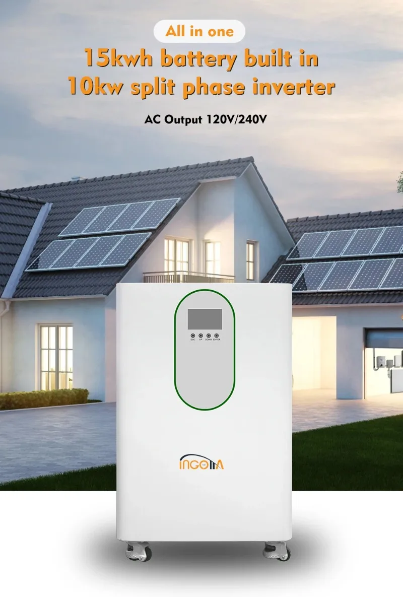 10kW 15kW All-in-one Household Solar Energy Storage System Integrated Hybrid Solar Inverter Built-in Lithium Battery Residentia
